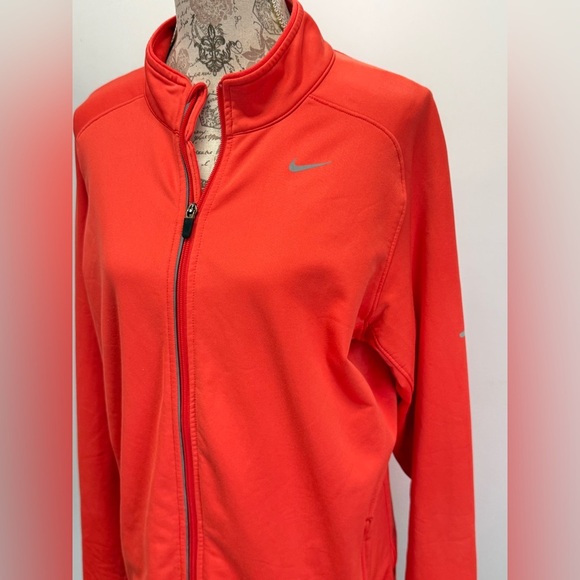 NIKE DRI-FIT Element Red/orange full zip jacket size M. - Picture 3 of 15